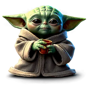 Baby Yoda Cartoon Sitting Pose Png Gnf PNG image