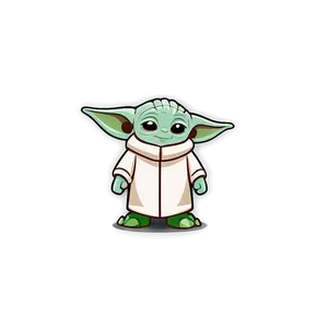 Baby Yoda Cartoon Space Background PNG 38 PNG