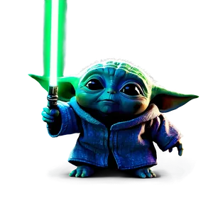 Baby Yoda Cartoon Space Background PNG Dbs PNG