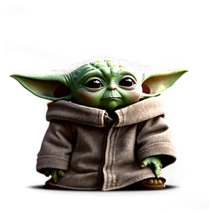 Baby Yoda Cartoon Wallpaper Png 06252024 PNG image