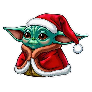 Baby Yoda Christmas Theme Png 48 PNG image