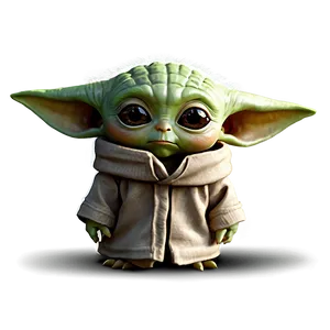 Baby Yoda Cute Cartoon Eyes PNG 06252024 PNG