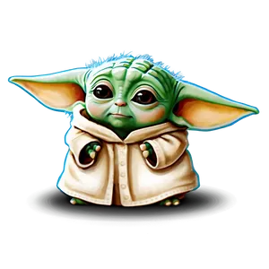 Baby Yoda Cute PNG Unx