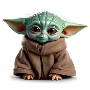 Baby Yoda Cute Pose Png Ggh PNG image