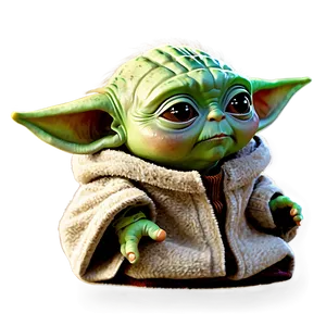 Baby Yoda Head Cartoon PNG Xko97 PNG