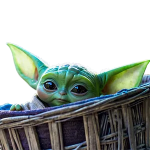 Baby Yoda In Basket Png 54 PNG image