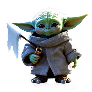 Baby Yoda In Snow Png 22 PNG image