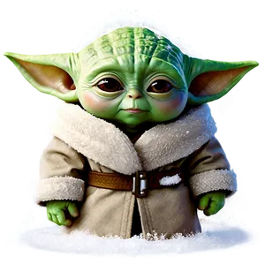 Baby Yoda In Snow Png Guh PNG image