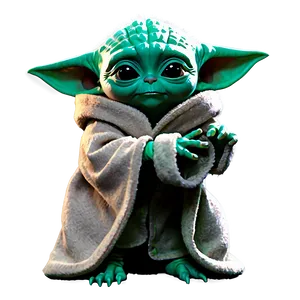 Baby Yoda Looking Up Png Qth1 PNG image