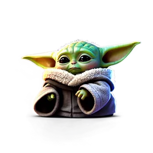 Baby Yoda Mandalorian Cartoon Png 06252024 PNG image