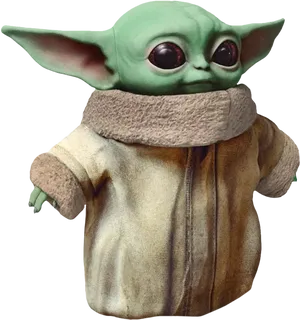 Baby Yoda Portrait PNG image