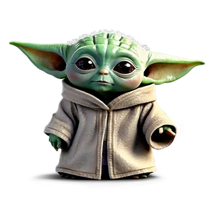 Baby Yoda Star Wars Cartoon Png Hdt PNG image