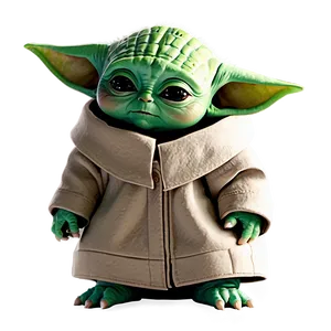 Baby Yoda With Hat Png 80 PNG image