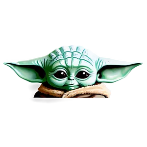 Baby Yoda With Hat Png Djl PNG image