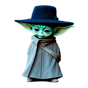 Baby Yoda With Hat Png Osa48 PNG image