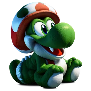 Baby Yoshi Cartoon Png 05232024 PNG image