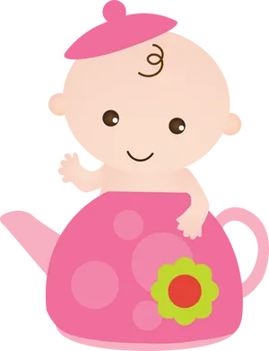 Babyin Teapot Illustration PNG image