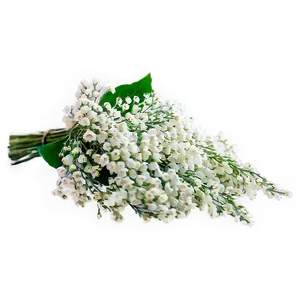 Babys Breath Cascading Bouquet Elegance PNG 1 PNG