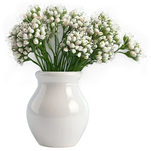 Babys Breath In Vase Png 54 PNG image