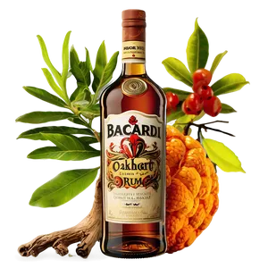 Bacardi Oakheart Spiced Rum Png 80 PNG image