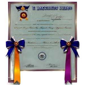 Bachelor’s Degree Diploma PNG 05252024 PNG