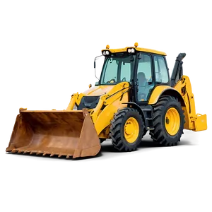 Backhoe Loader At Sunset PNG 06272024