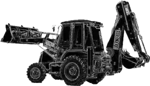 Backhoe Loader Construction Equipment PNG image