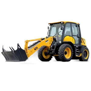 Backhoe Loader In Action PNG 48