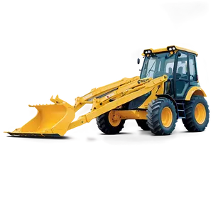 Backhoe Loader On The Road PNG 06272024 PNG