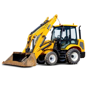 Backhoe Loader Rear View PNG Wvr36 PNG