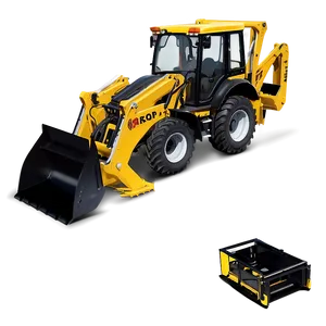 Backhoe Loader Side View PNG 06272024 PNG