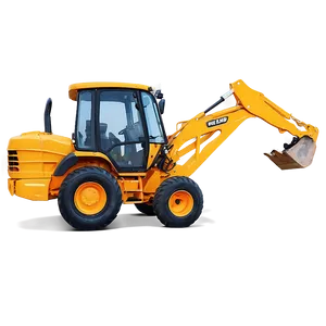 Backhoe Loader With Bucket PNG Vdp41