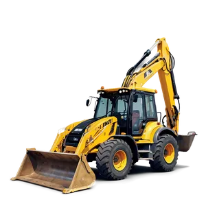 Backhoe On Worksite PNG 06272024
