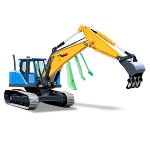 Backhoe With Hydraulic Arm PNG 16 PNG