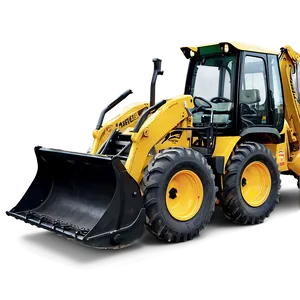 Backhoe With Operator Cabin PNG Phk PNG