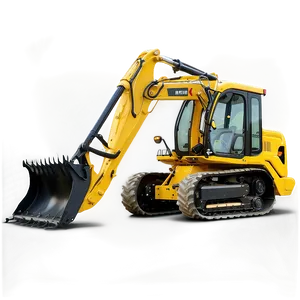 Backhoe With Operator Cabin PNG Sqa PNG