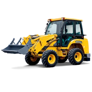 Backhoe Worksite Vehicle Png 12 PNG image