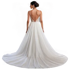 Backless Wedding Gowns Png 06262024 PNG image