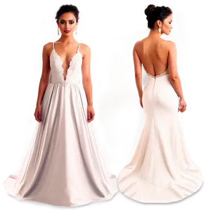 Backless Wedding Gowns Png 94 PNG image