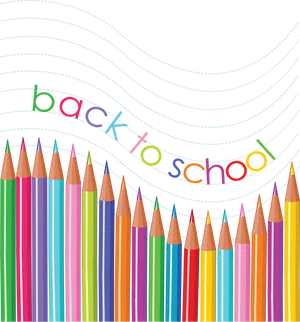 Backto School Colored Pencils PNG image