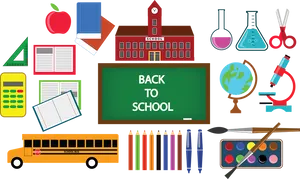 Backto School Essentials Graphic PNG image