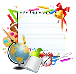 Backto School Supplies Graphic PNG image