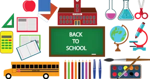 Backto School Suppliesand Accessories PNG image