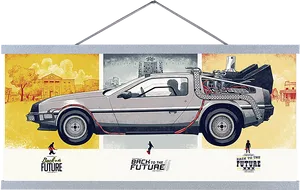 Backtothe Future De Lorean Art PNG