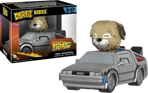 Backtothe Future Dorbz Ridez Delorean Toy PNG