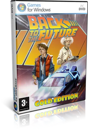 Backtothe Future P C Game Gold Edition Cover PNG image