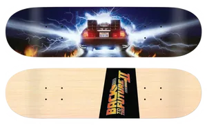Backtothe Future Skateboard Design PNG
