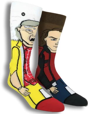 Backtothe Future Themed Socks PNG
