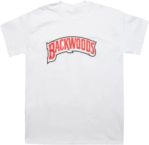 Backwoods Logo White T Shirt PNG image