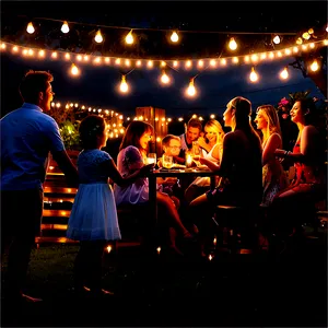 Backyard Party Lighting Png Mfo48 PNG image